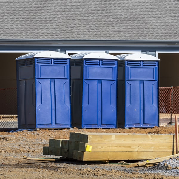 how can i report damages or issues with the portable toilets during my rental period in Chester